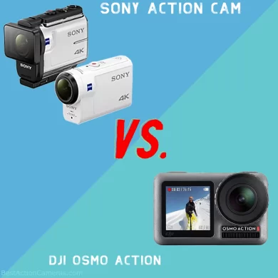 differences between the Sony Action Cam and the DJI Osmo Action