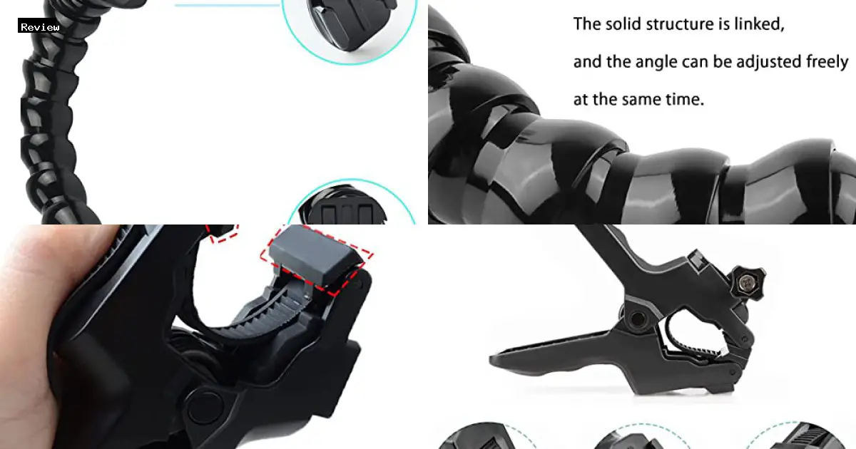 FiTSTILL Jaws Flex Clamp Mount with Adjustable Gooseneck 8-Section Compatible with Go Pro Hero 13 by FiTSTILL - $13.95 - Product Review