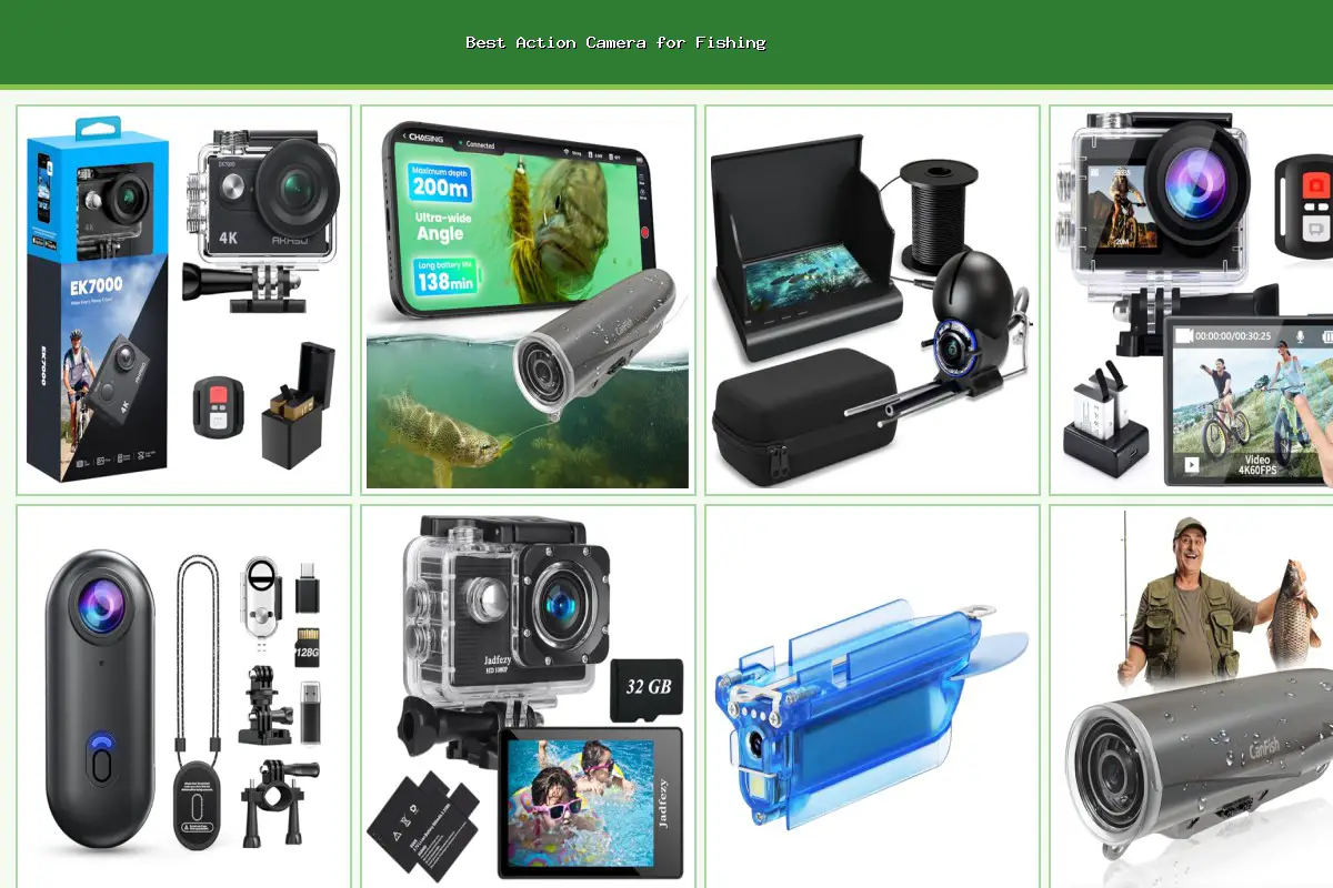 Best Action Camera for Fishing Product Collage