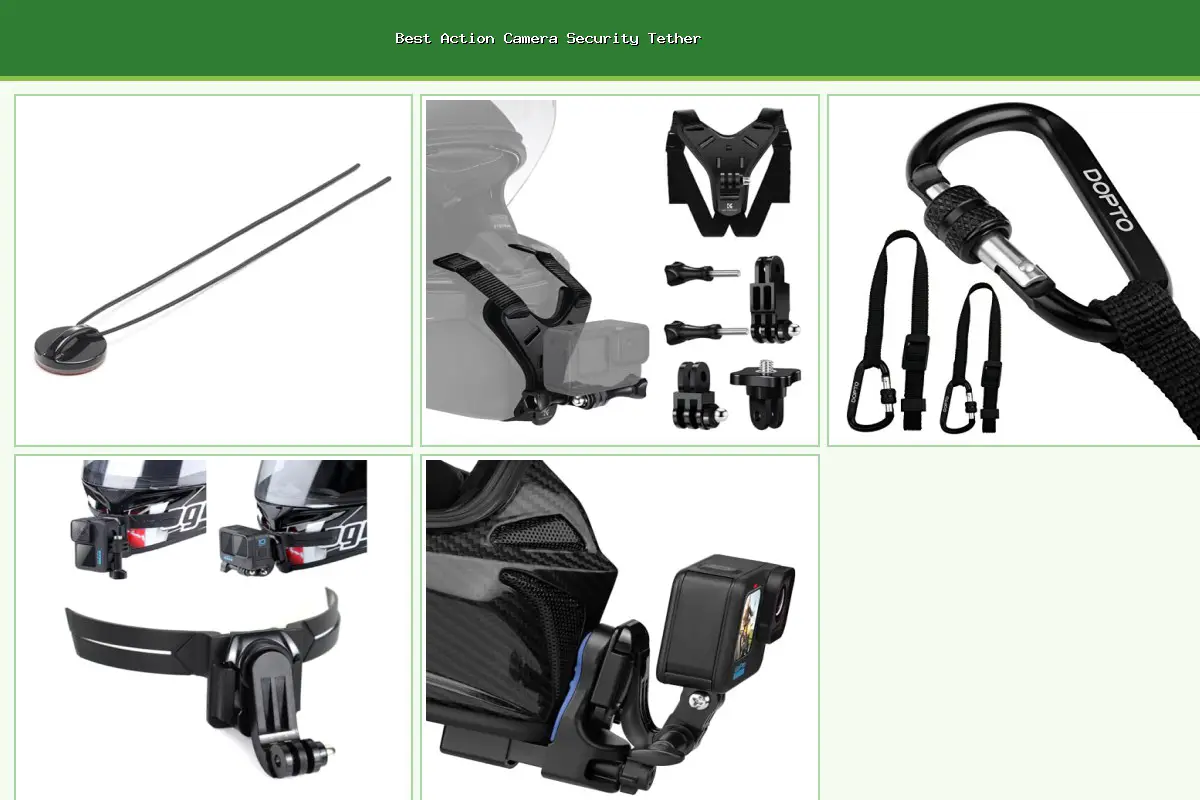 Best Action Camera Security Tether Product Collage