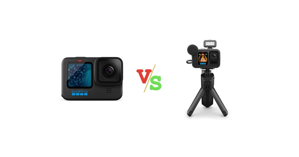 GoPro HERO11 Black Waterproof Action Camera with 5.3K60 Ultra HD Video vs GoPro HERO13 Black Creator Edition Volta (Battery Holder Versus Image