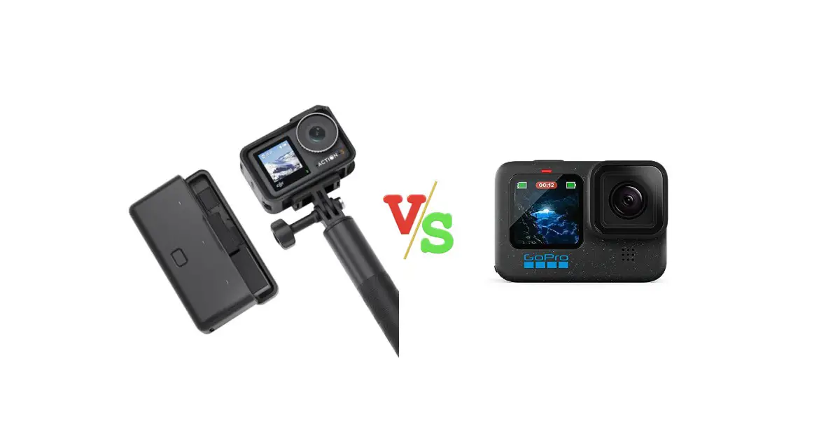 DJI Osmo Action 3 Adventure Combo vs GoPro HERO12 Black Waterproof Action Camera with 5.3K60 Ultra HD Video Versus Image