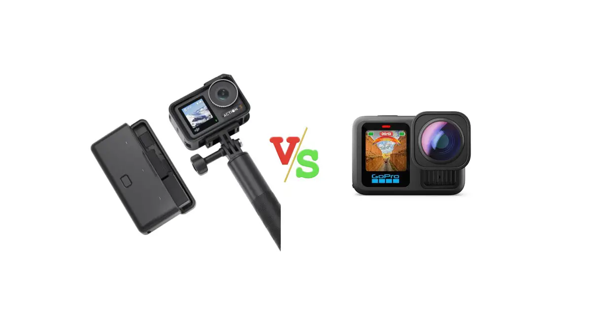 DJI Osmo Action 3 Adventure Combo vs GoPro HERO13 Black Ultra Wide Edition Waterproof Action Camera with 5.3K60 Video Versus Image