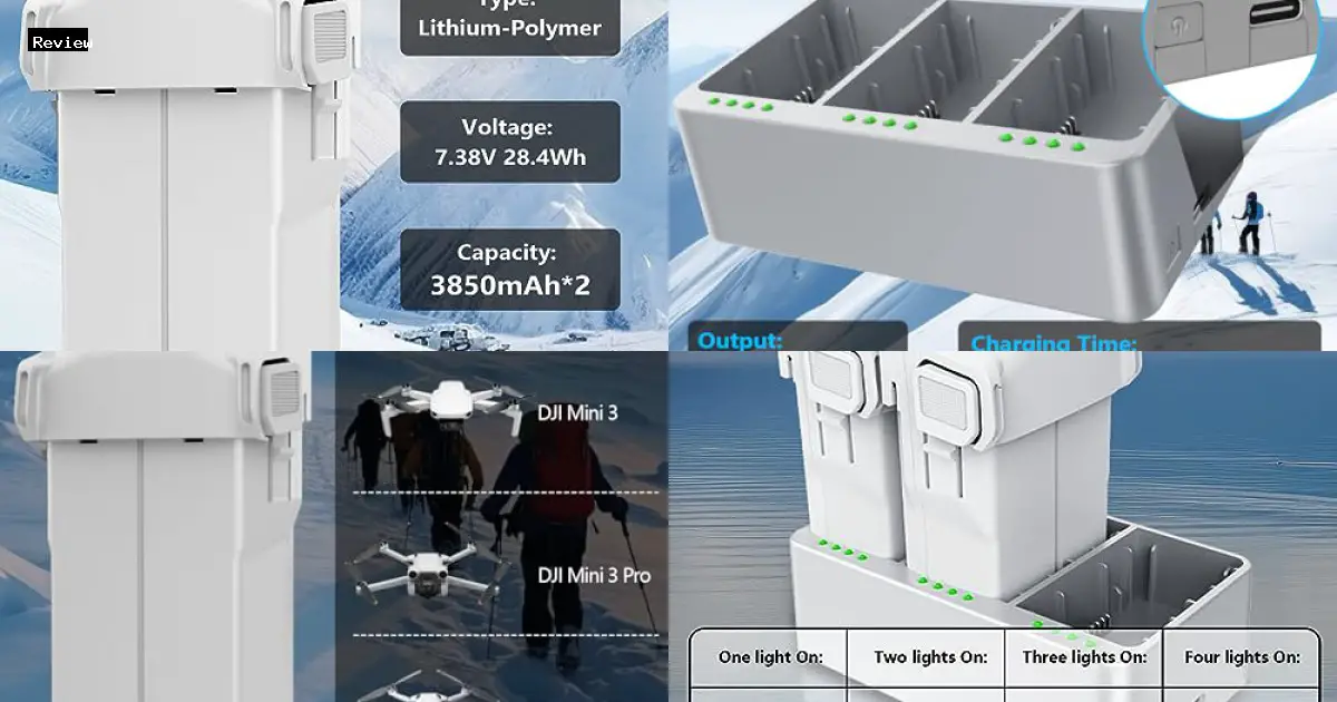 Artman Mini 3/4 Pro Battery 2-Pack with Charger for DJI by Artman - $129.99 - Product Review
