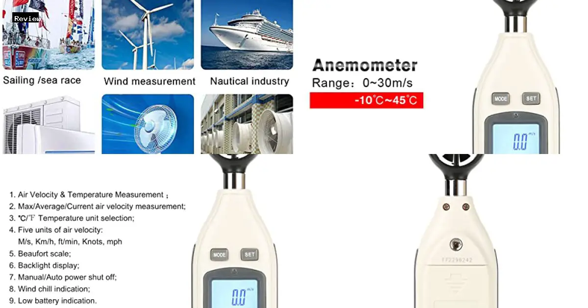 Digital Anemometer Thermometer Handheld Wind Speed Gauge Used in Hiking by Generic - $296.17 - Product Review