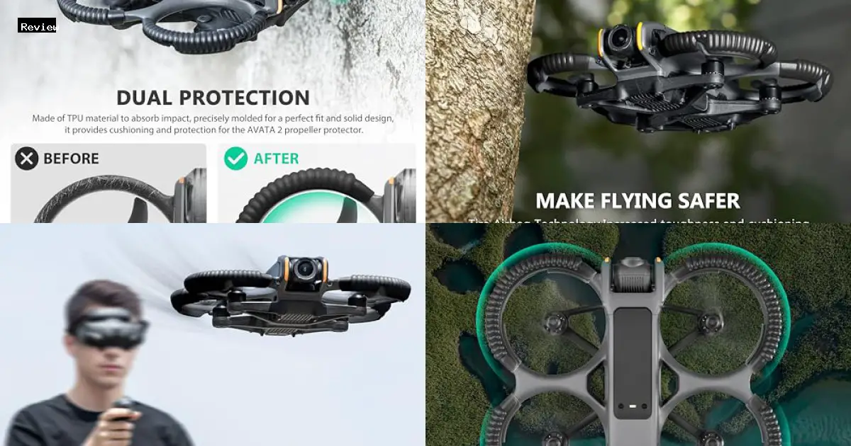 Fergio STARTRC Avata 2 Propeller Guard Protector for DJI Avata 2 Drone Protective Bumper Anti-Collision Shockproof Prop Protector for DJI Avata 2 Fly More Combo Accessories by STARTRC - $14.99 - Product Review