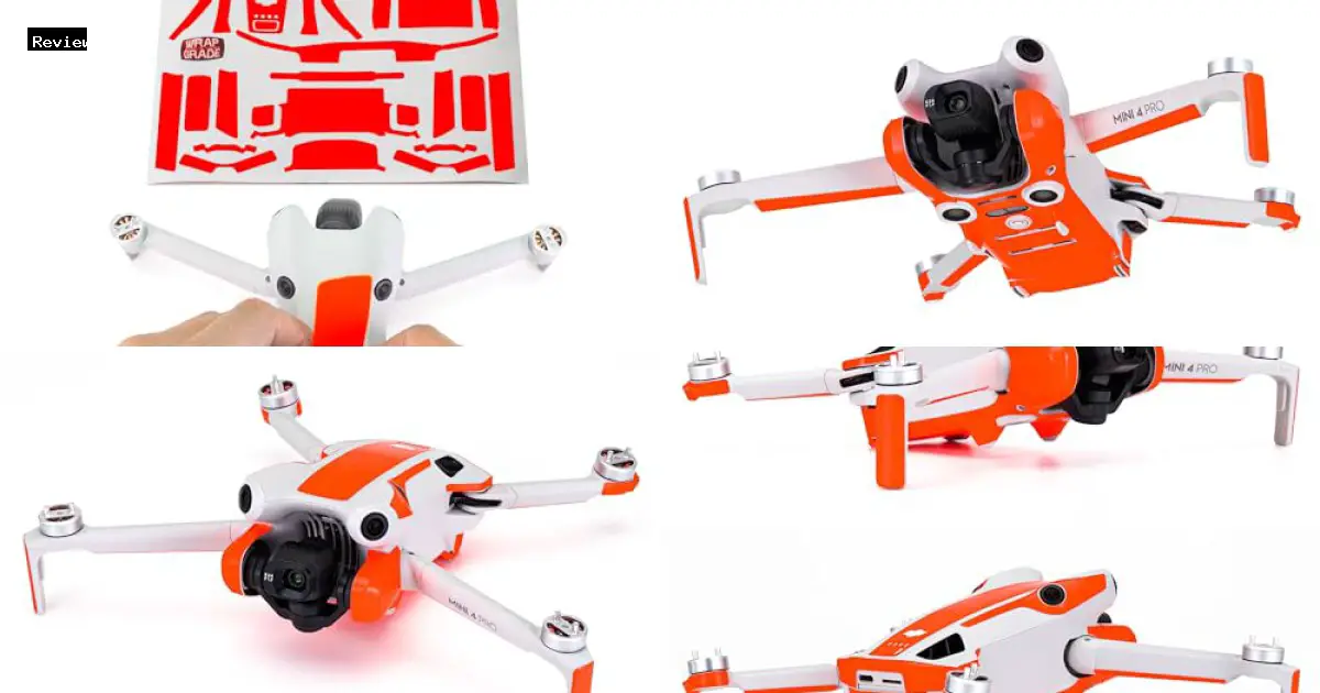 WRAPGRADE DJI Mini 4 Pro Skin Stickers Review - Best Action Cameras