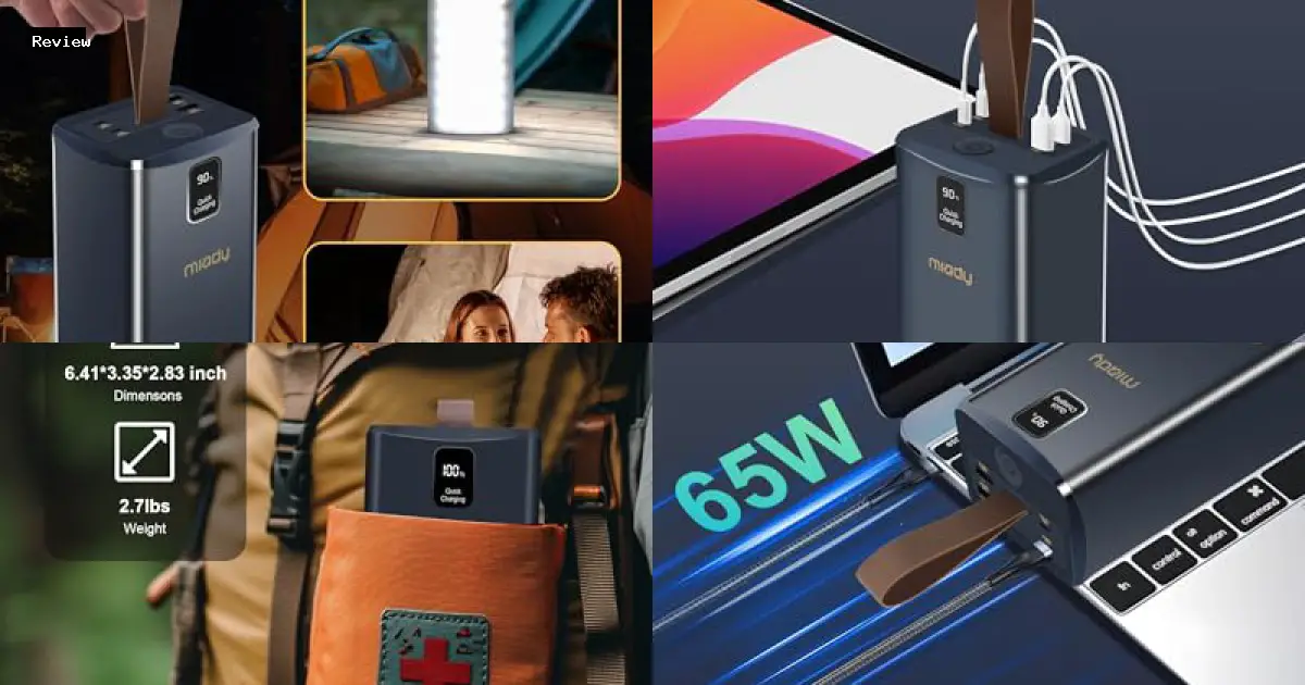 POIYTL Miady 50000mAh Power Bank for Travelers Professionals by Miady - $31.34 - Product Review