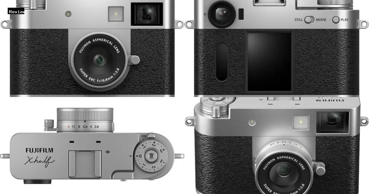 Ricoh FUJIFILM X Half Premium Compact Digital Camera (Silver) Bundle with Carrying Case + 64GB Memory Card + Lens Cap Keeper + Memory Card Wallet + Hand Strap + More by Fujifilm - $934.95 - Product Review