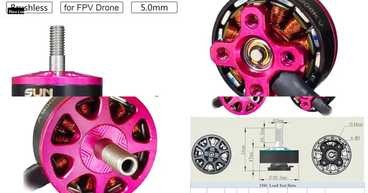 SPEEDY BEE DYS 4PCS SUNFUN 2306 1900KV 6S Brushless Motor for FPV Racing Drone Quadcopter 5inch Freestyle Remote Drone by DYSRC - $54.99 - Product Review