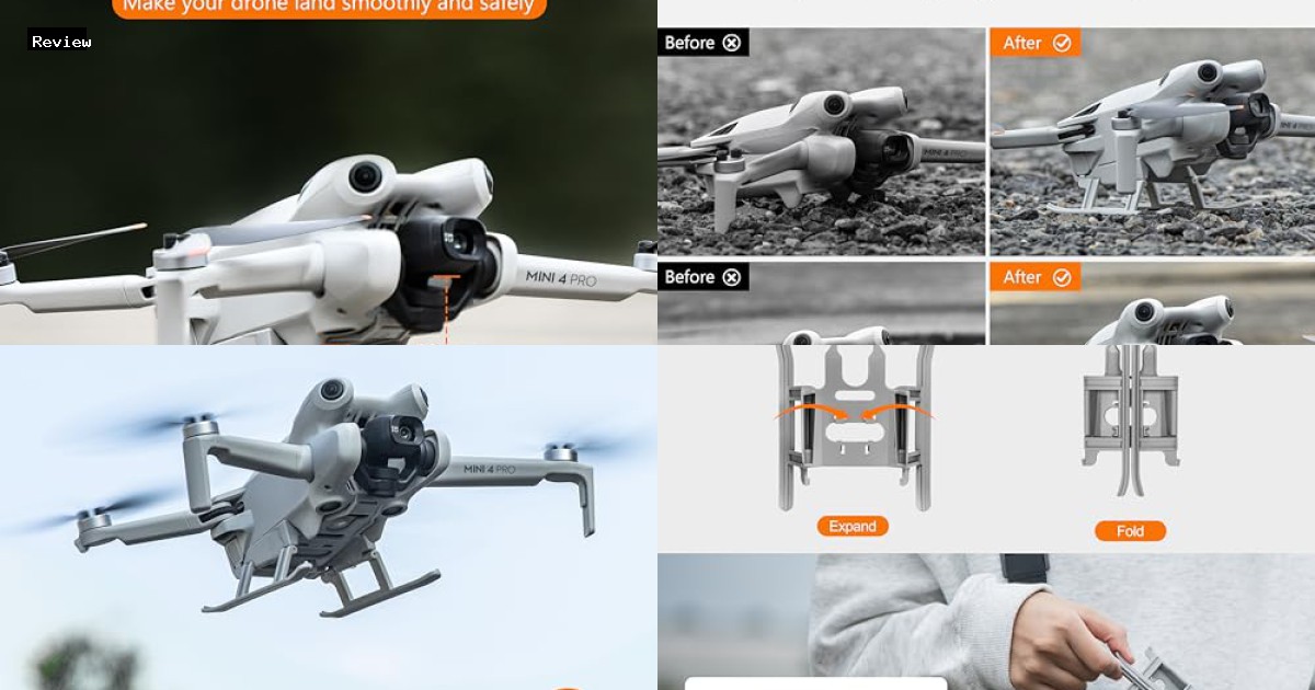 STARTRC Landing Gear for DJI Mini 4 Pro Review - Best Action Cameras